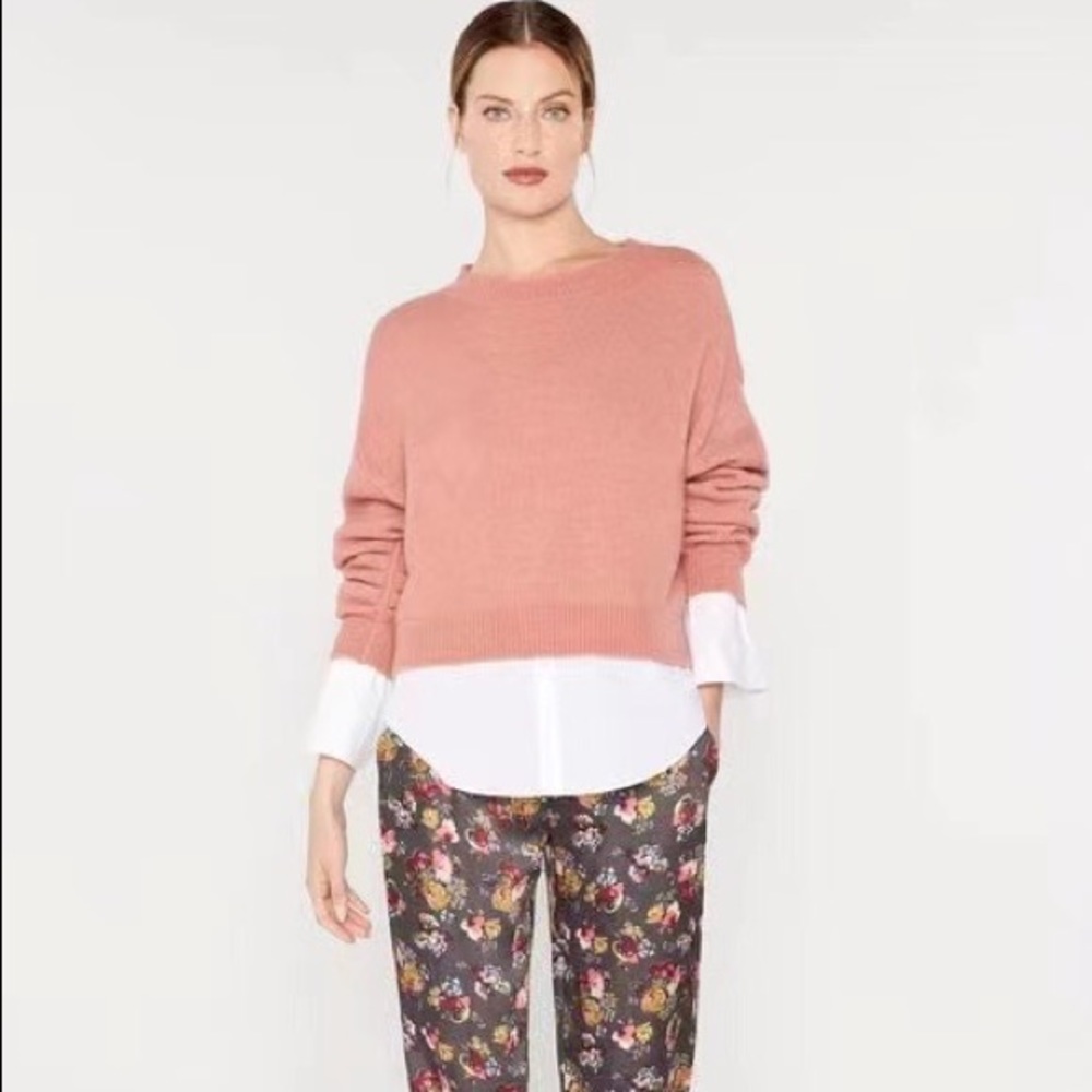NWT Cinq à Sept Carlota Wool-Blend Sweater